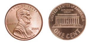 front and back of penny