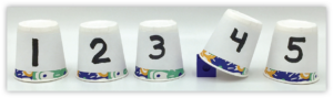 5 numbered cups