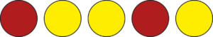 red and yellow circles