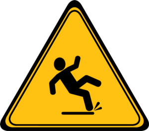 slippery sign