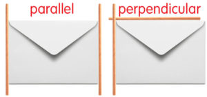 parallel-lines on envelopes