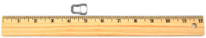 ruler with pull tab