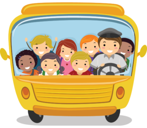 School bus with kids