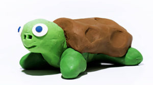 turtle made from clay