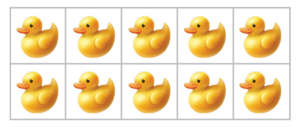 ducks in a ten frame